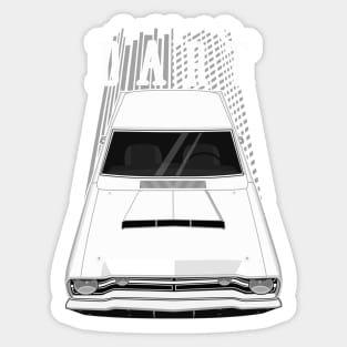 Dodge Dart 1968 - white Sticker